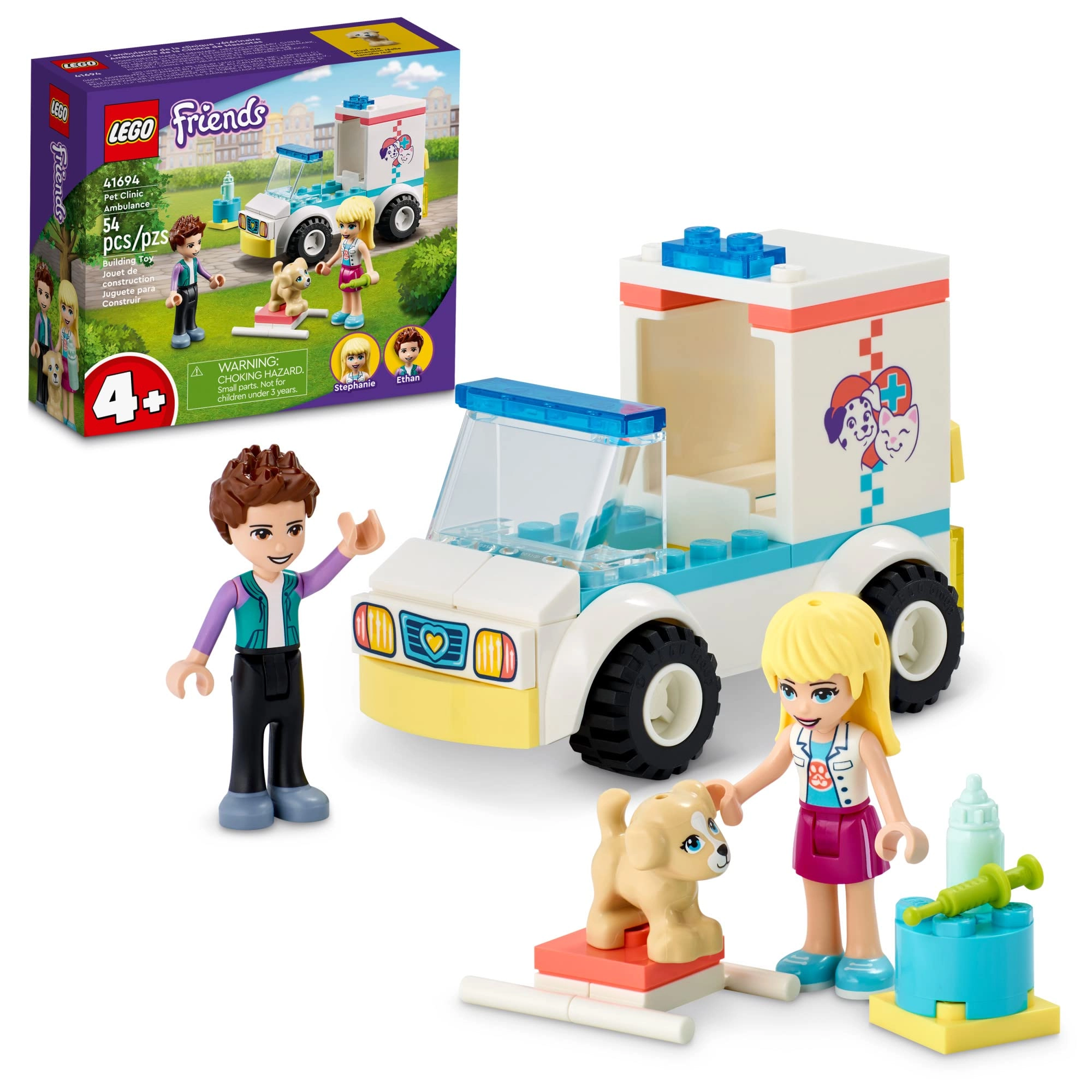 LEGO Friends Pet Clinic Ambulance (41694) - Animal, Transportation