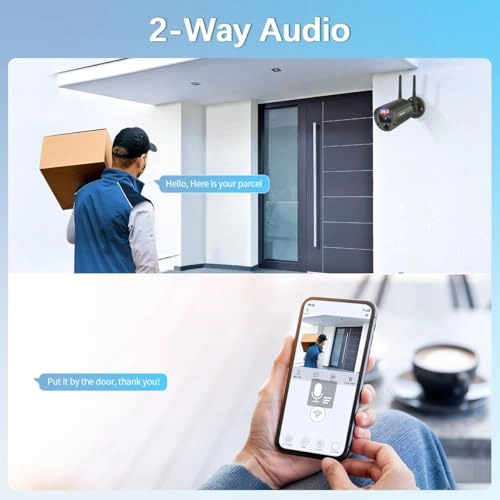Outdoor Wireless Security Camera System 3K