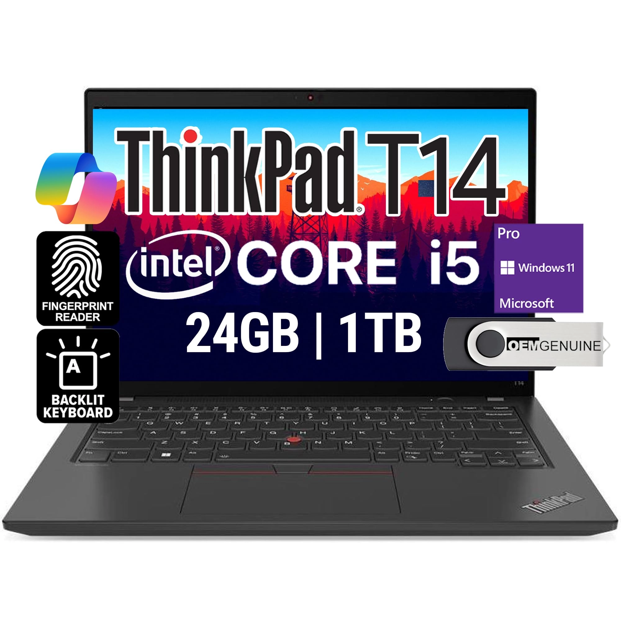 Lenovo ThinkPad T14 - 14'' 1TB 24GB i5-1335U