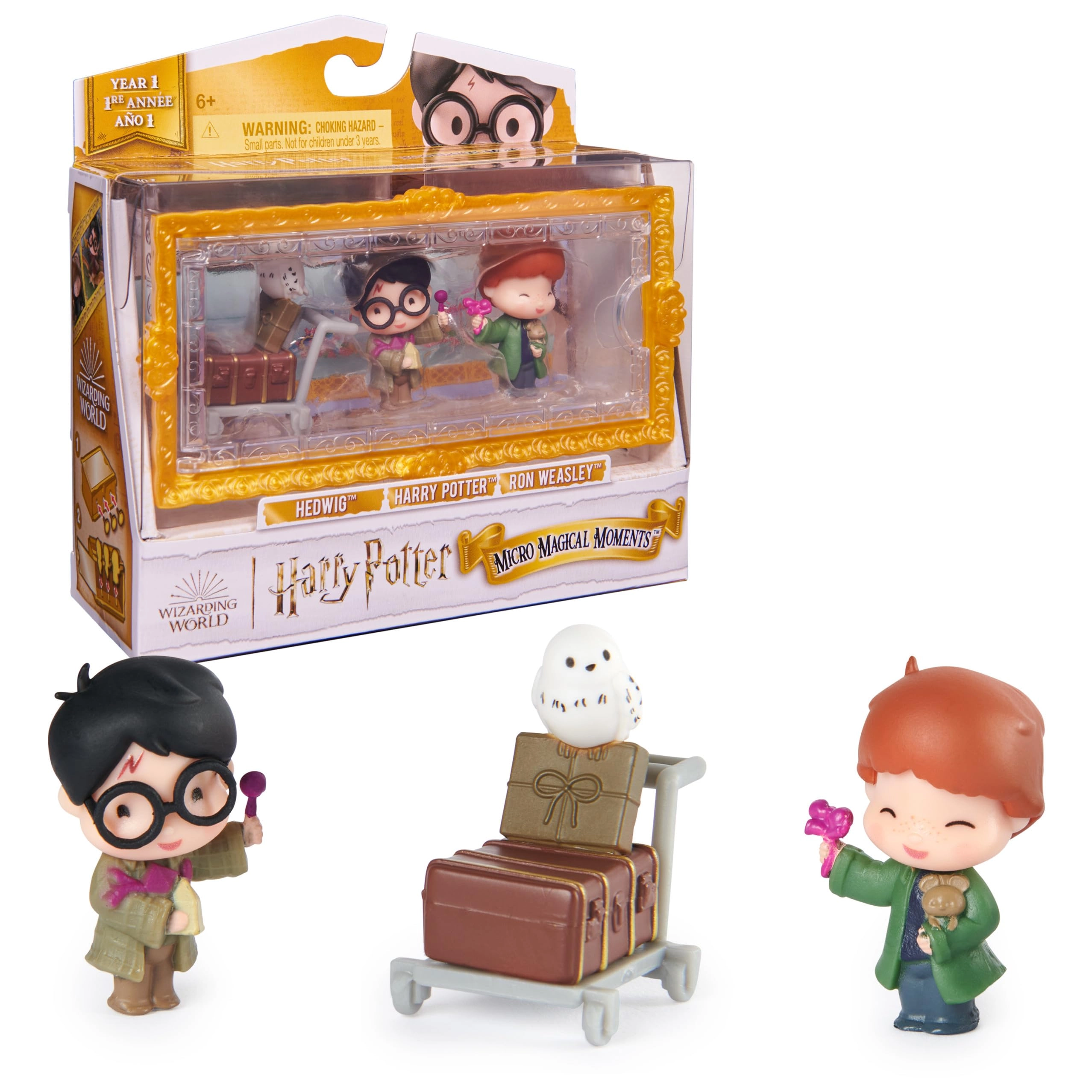Spin Master Harry Potter + Ron Weasley + Hedwig - First Trip to Hogwarts