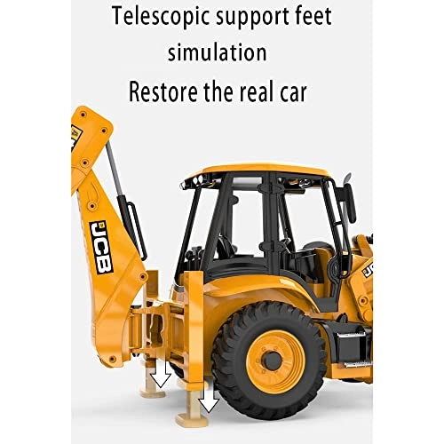 Backhoe Loader Excavator Toy - 1/20