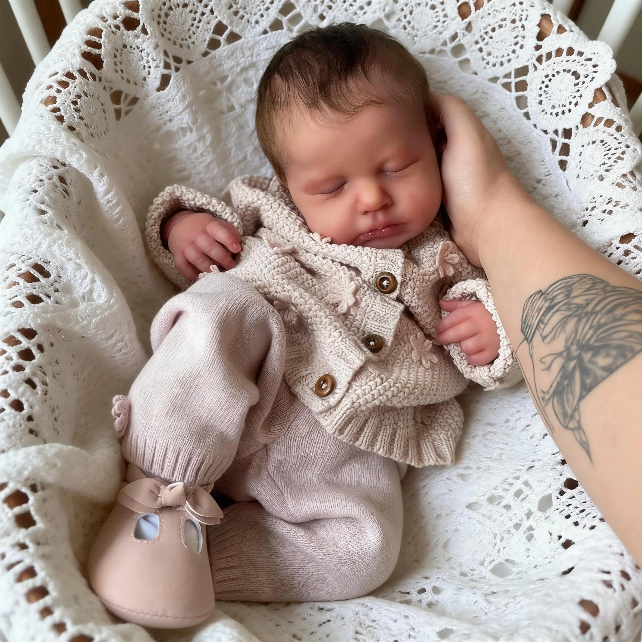 LOULOU Reborn Baby Doll - 20 Inch Vinyl Girl Ages 3+