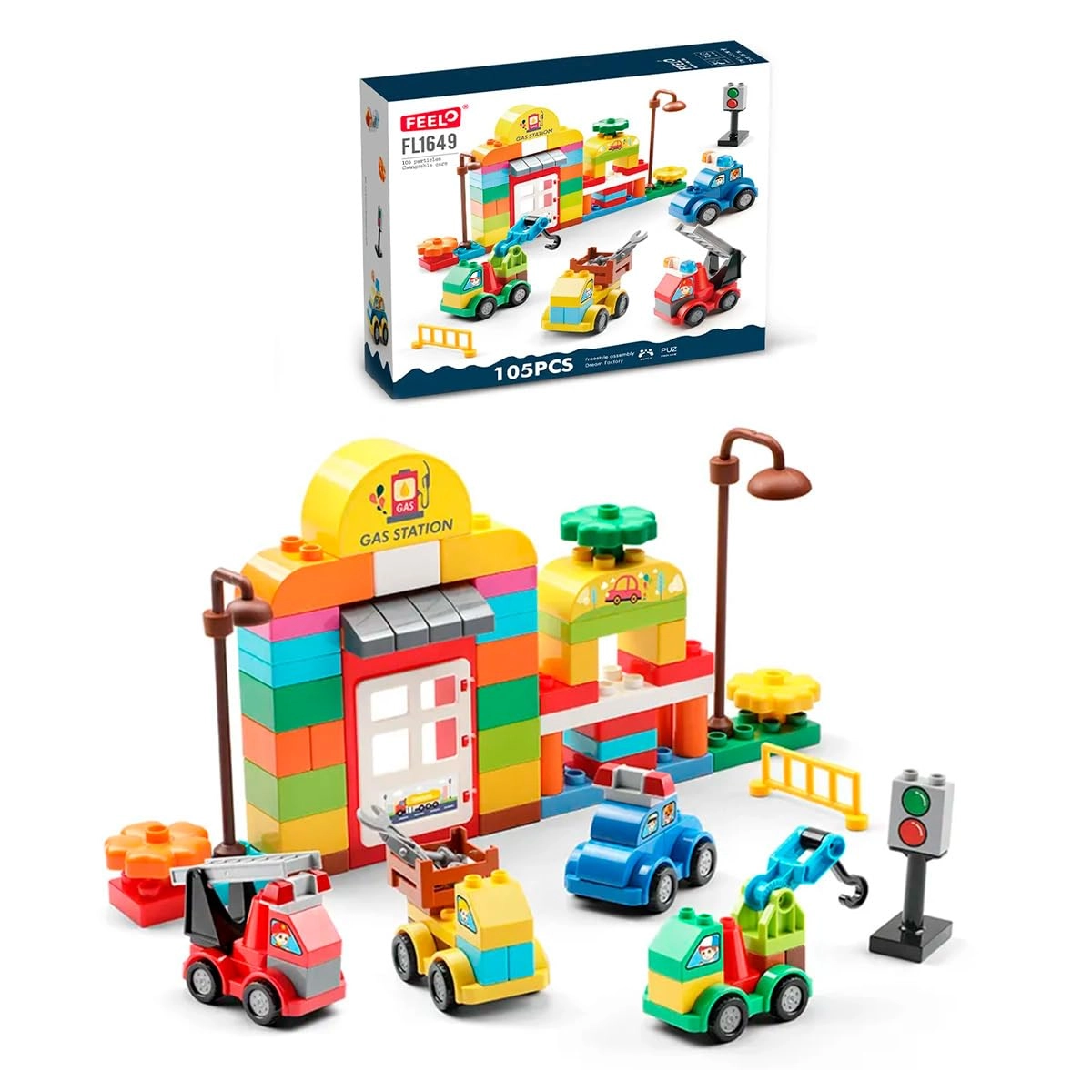 FEELO Set of Cars - 105 pcs