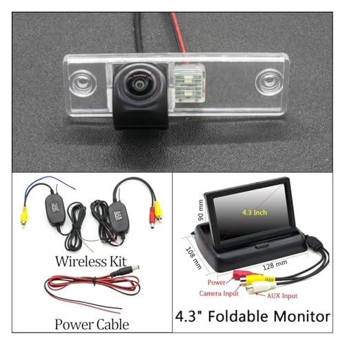 Reversing Camera - Night vision Cam 4.3 Fold Wireles 1280 x 720