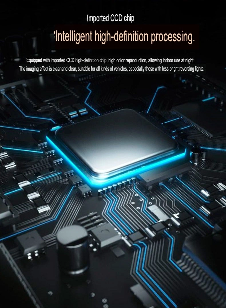 HD reversing camera with light - night vision 720*480 pixels