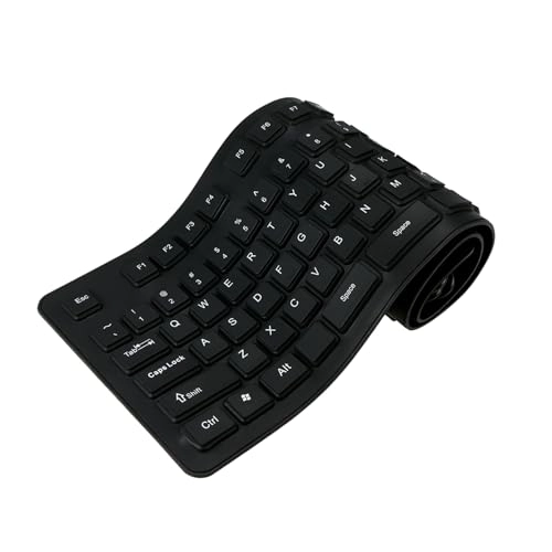 108 Keys USB Silicone Foldable Keyboard