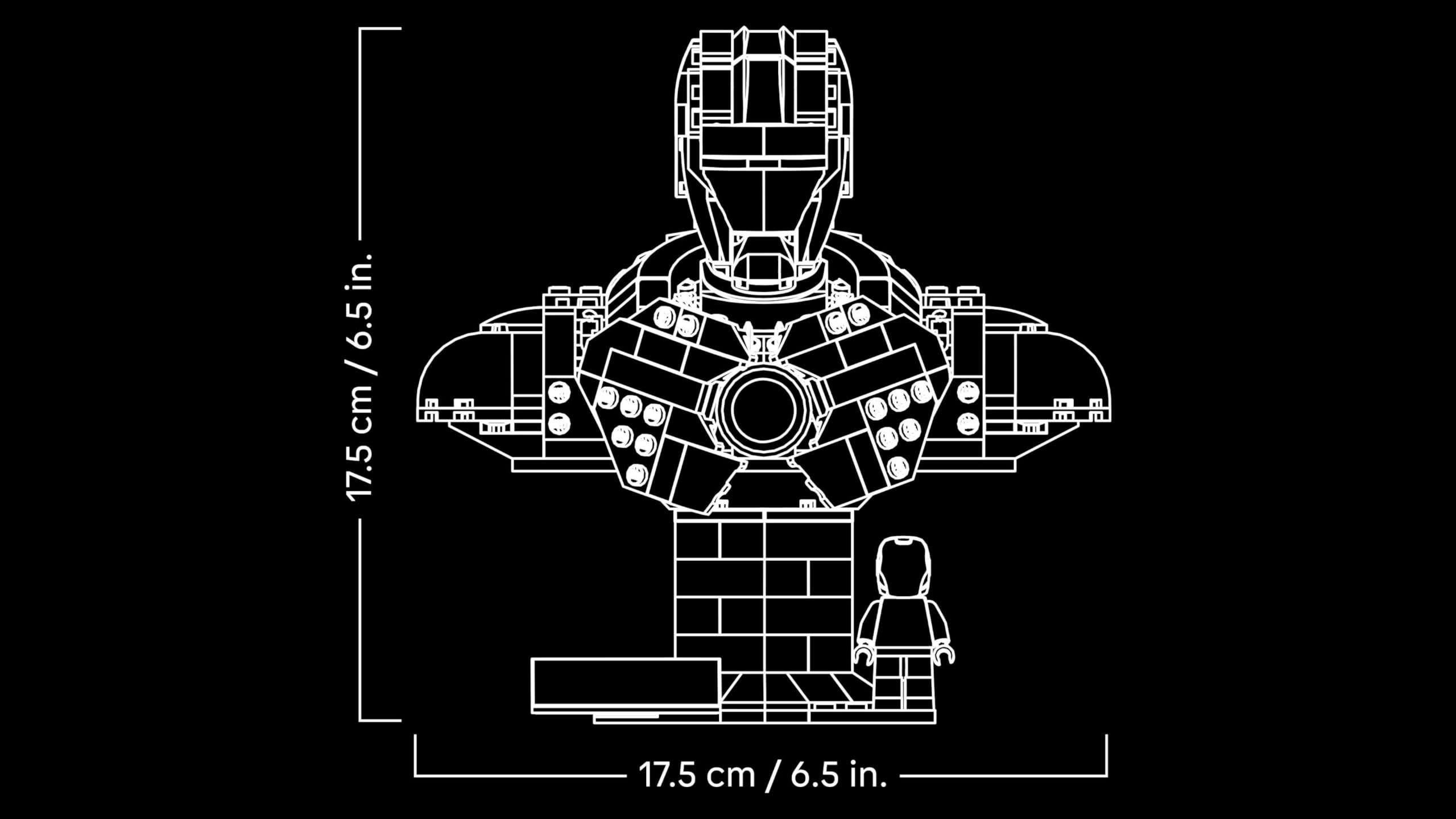 Iron Man MK4 Bust (76327) - 436 Pieces Minifigure