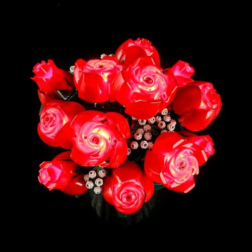 LED Light Kit for LEGO Bouquet of Roses 10328 - USB powered