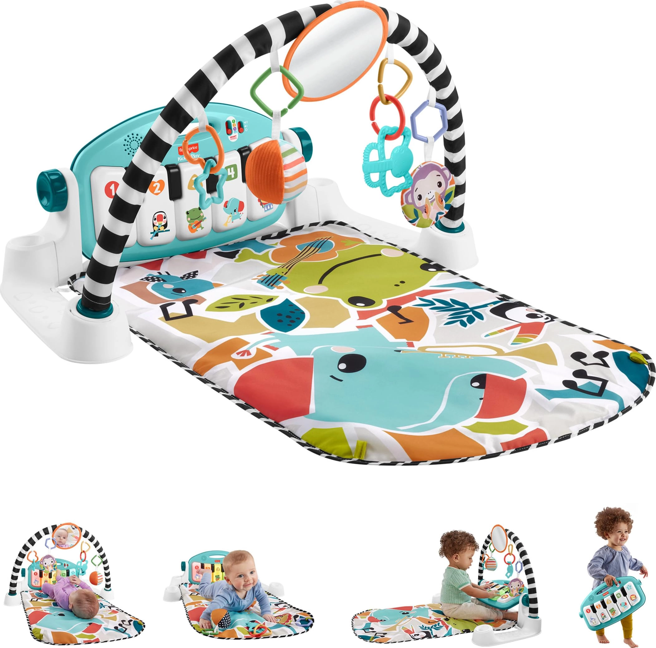 Glow & Grow Kick And Play Piano Gym - Multicolor