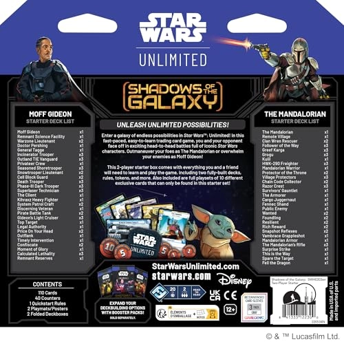 Star Wars: Unlimited Shadows of The Galaxy Starter Set - Trading Card Game