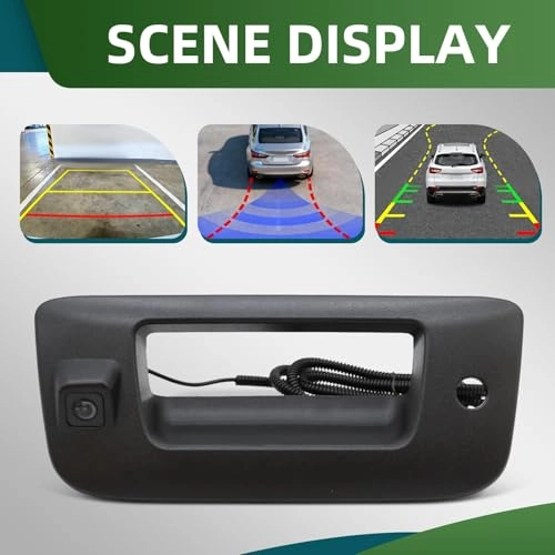 Rear View Backup Camera - Tailgate Handle 170° Wide-Angle Lens