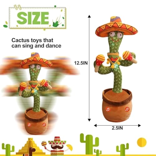 Cactus Plush Toy HBE3051 - 33 cm Plush