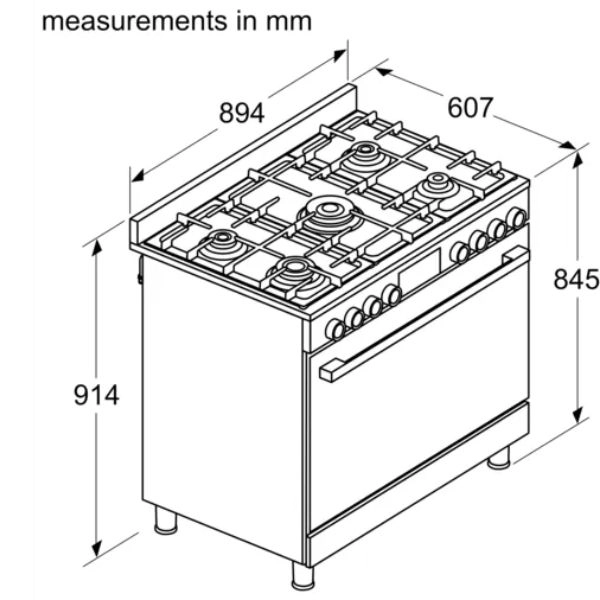 HIZ5G7W50M GAS Cooker