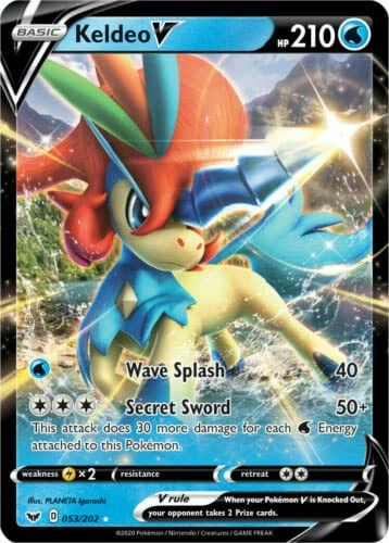 Pokémon Pokemon Keldeo V 053/202 - English + Toploader