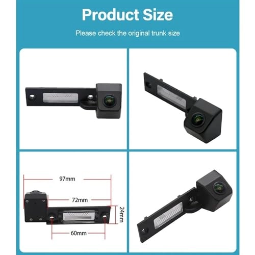 Car Backup Camera - Night vision 6M video cable 720x540