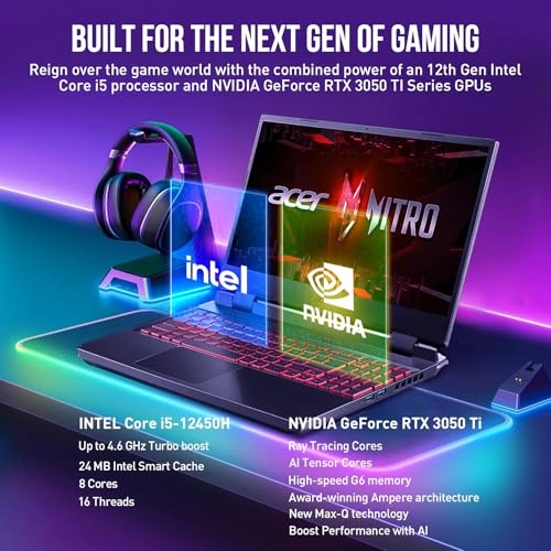 Nitro 5 - 15.6'' i5-12450H 32GB DDR4 1TB SSD