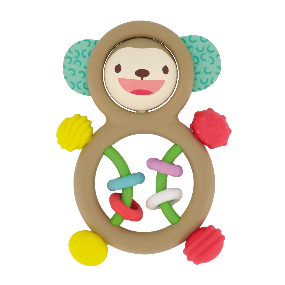 Infantino Busy Lil' Sensory Rattle And Teether - Suitable for 3 months & above