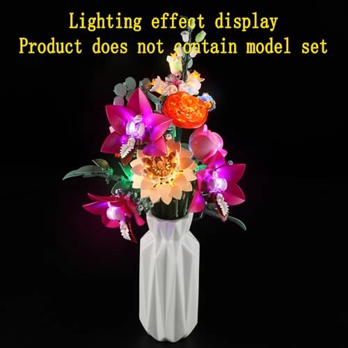 LED Light Kit - Plastic Sport 4.5-5V for LEGO Pretty Pink Flower Bouquet 10342