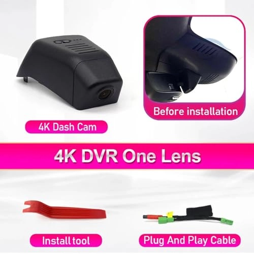 Dash Cam for Volvo C40 - 4K 2160P Front