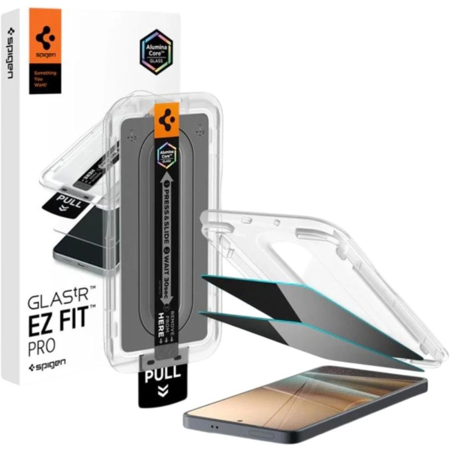 Spigen Privacy Tempered Glass Screen Protector for Samsung Galaxy S26 Plus