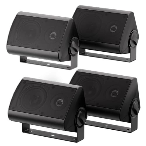 Herdio Passive Indoor Outdoor Speakers - 200W + Speakers Cables