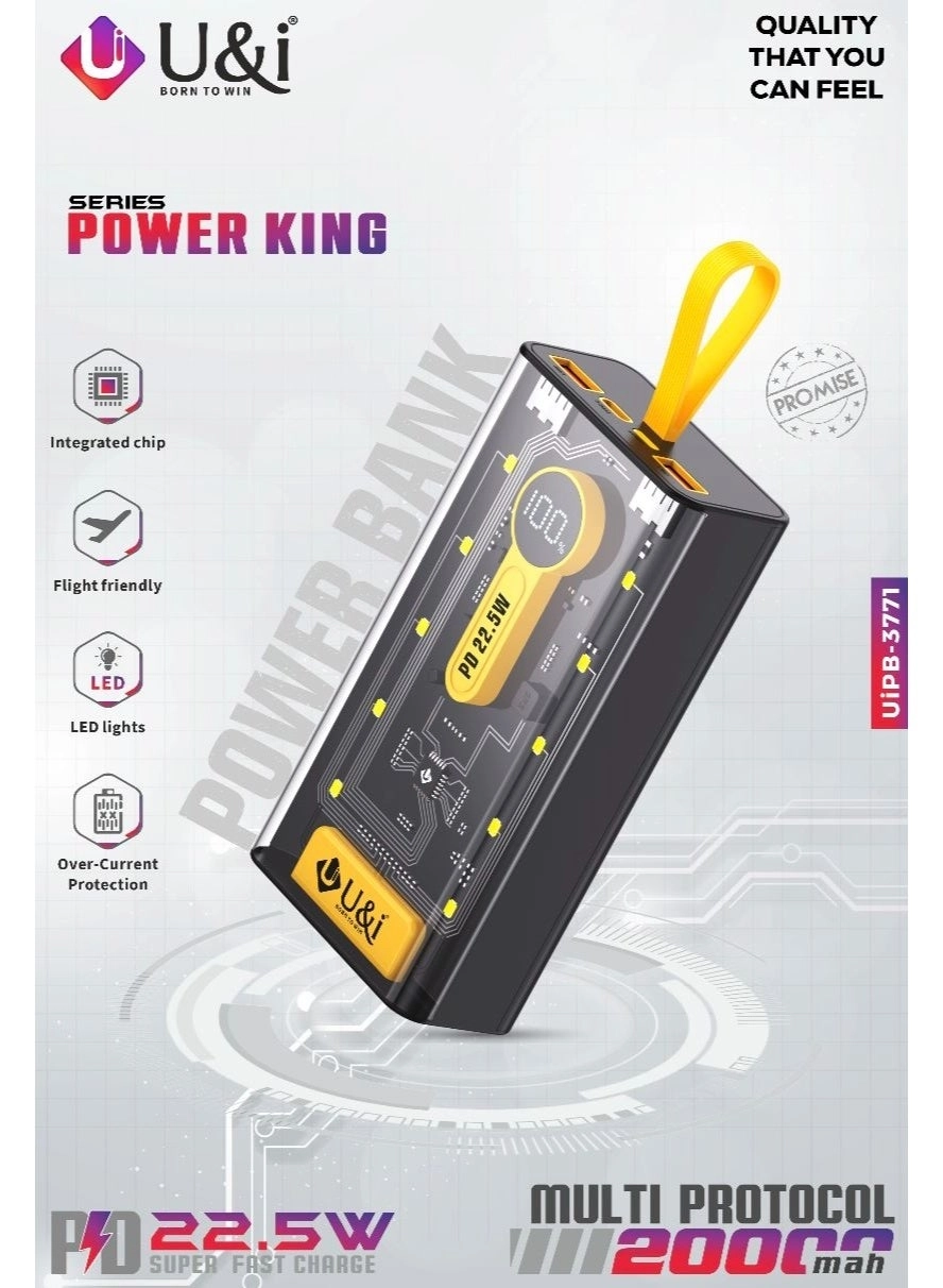 UiPB-3771 - 20000mAh 22.5W Fast charging