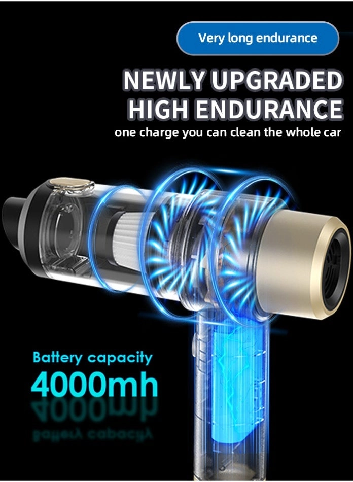 Cordless Vacuum Cleaner - 4000mAh