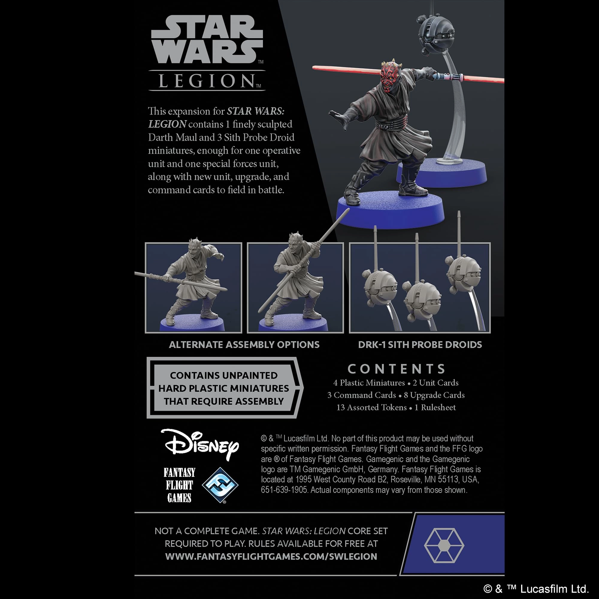 Star Wars Legion: Separatist Alliance - Darth Maul and Sith Probe Droids Operative - Miniatures Game