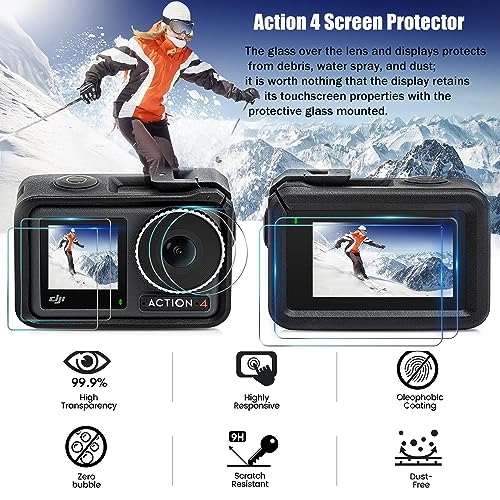 Screen Protector + Lens Film - DJI OSMO Action 4
