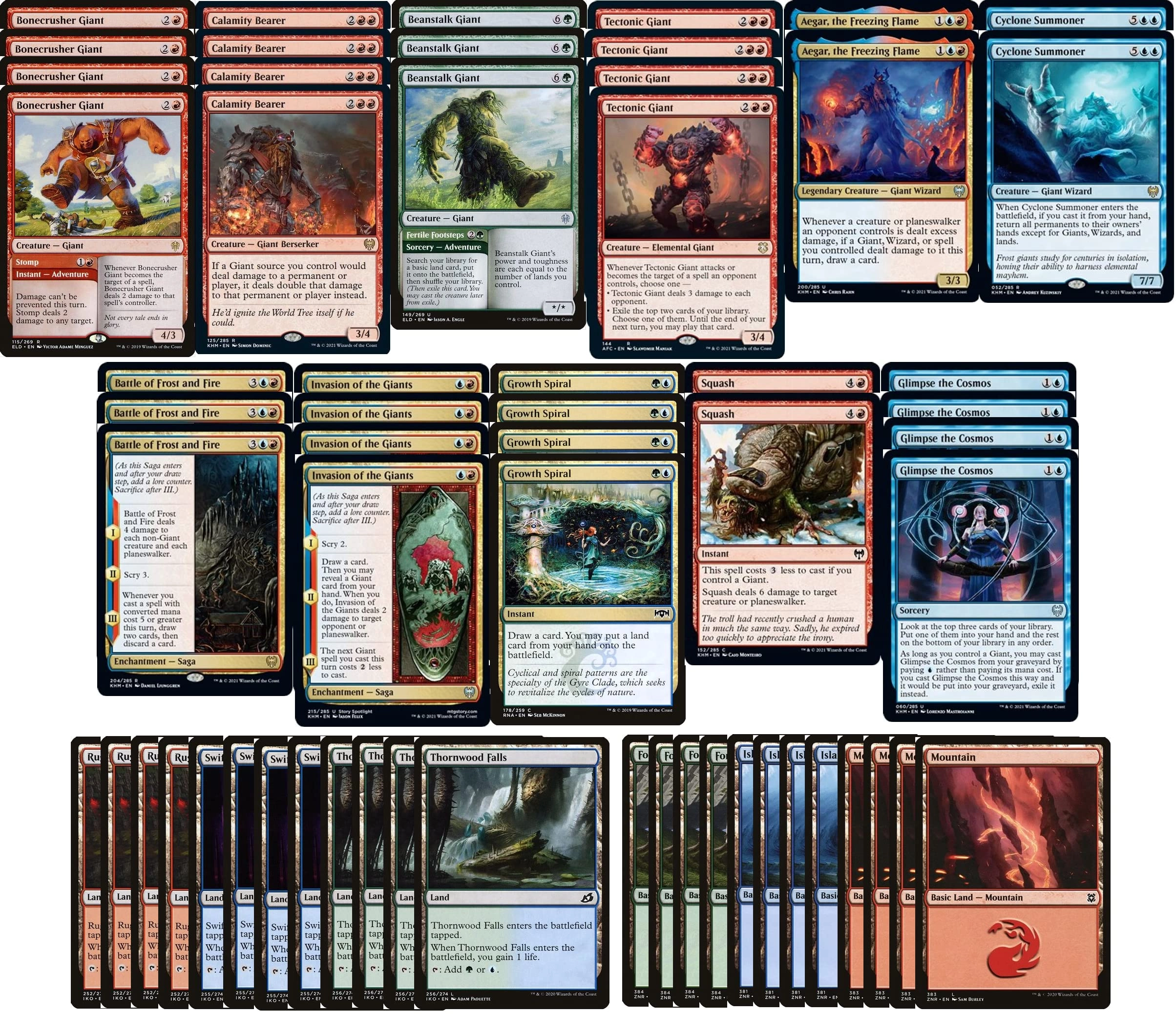 MTG Decks & More Magic The Gathering: Elite Temur Giant - 60 Card Modern Legal Custom Built