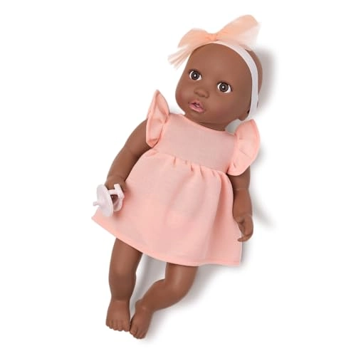 Baby Doll - 14 inches Brown Eyes Pink Dress Ages 2+