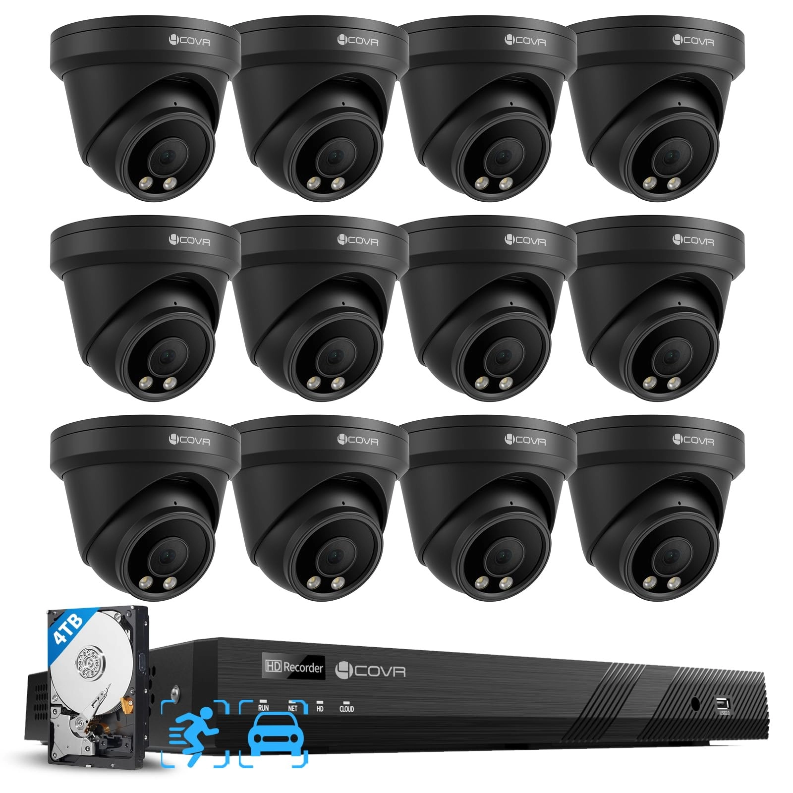 4COVR 16 Channel AutoFocus Security Camera System