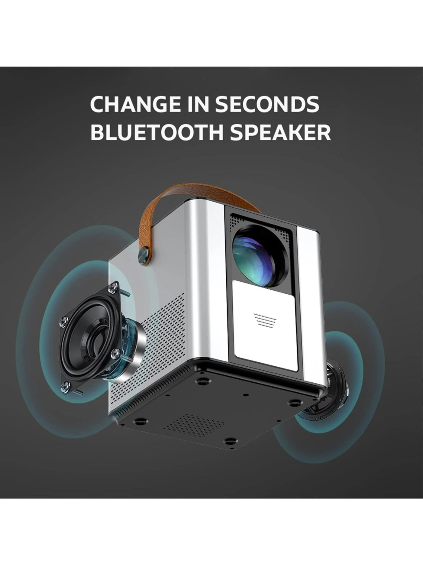 Portable Projector 1pc, White 4