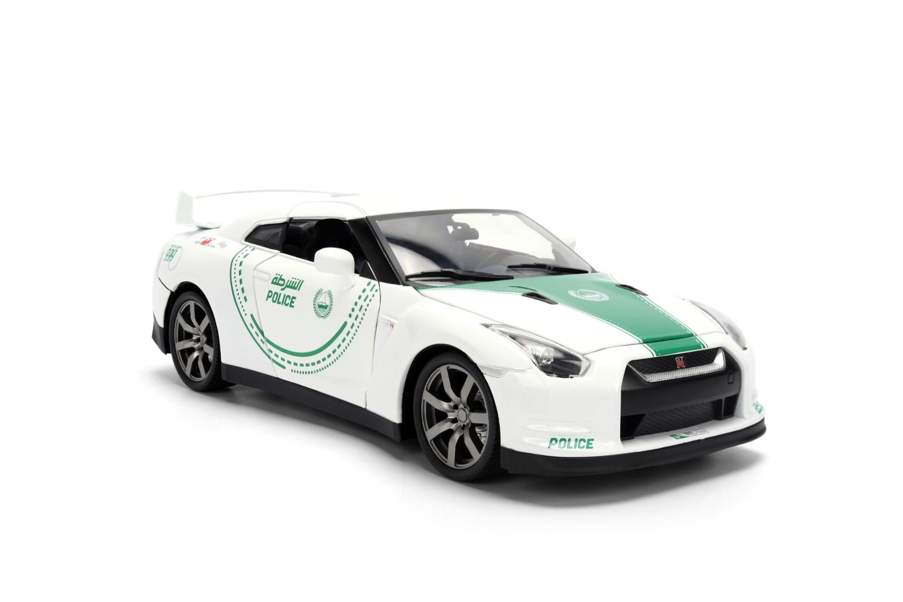Dubai Police Nissan GT-R - Die-Cast Metal Body - 1:18