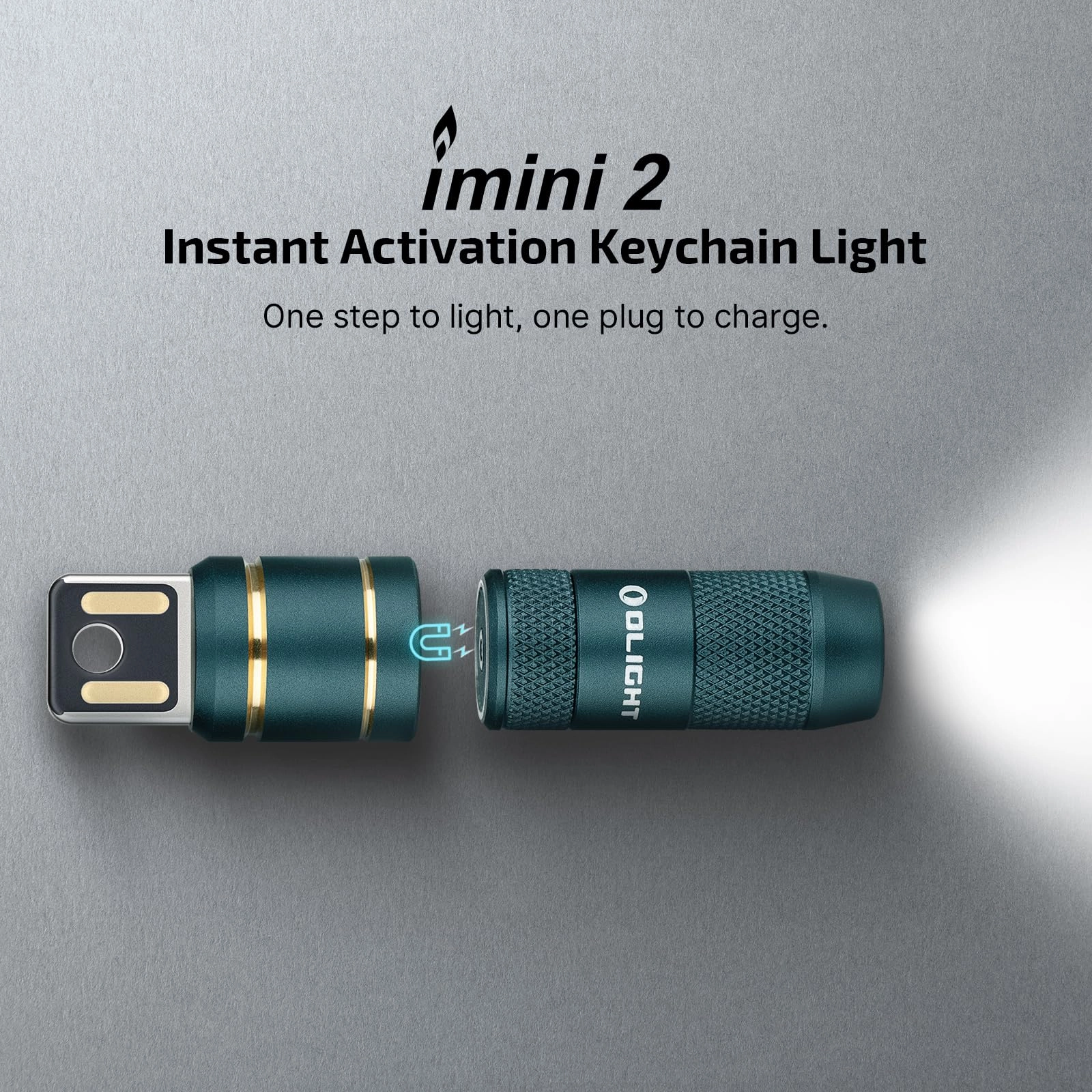 IMINI 2 Keychain Flashlight Rechargeable (50lm)