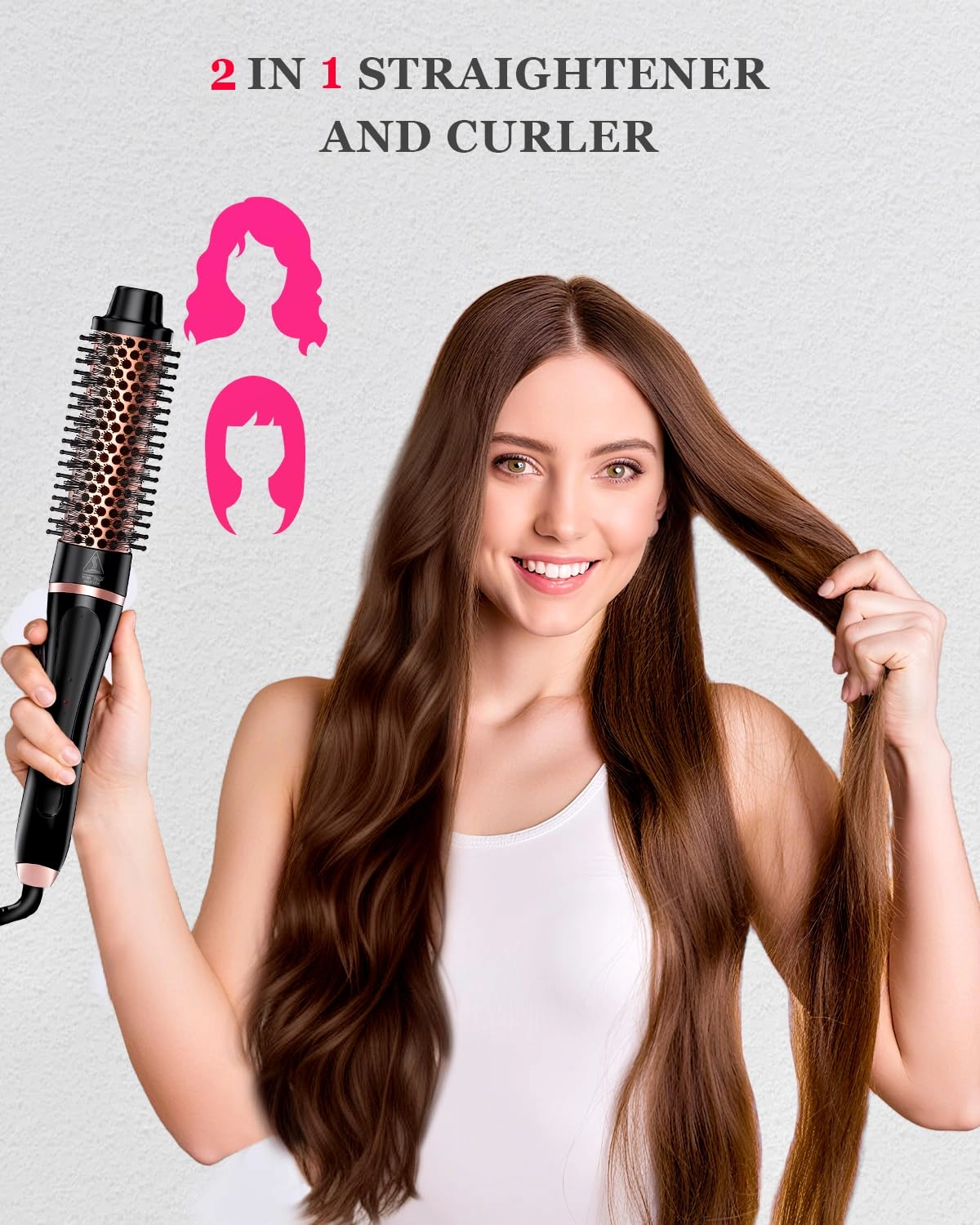 MN-C14A - 5-in-1 Thermal Brush 4 Interchangeable Ceramic Barrels