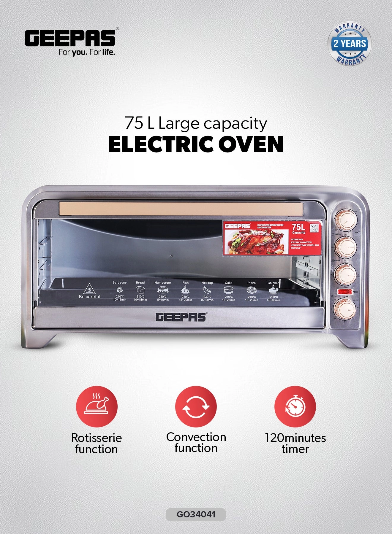 GEEPAS GO34040 - Electric