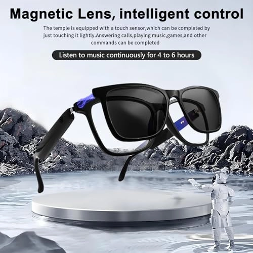 Smart Bluetooth Glasses - Magnetic lenses Open ear UV400