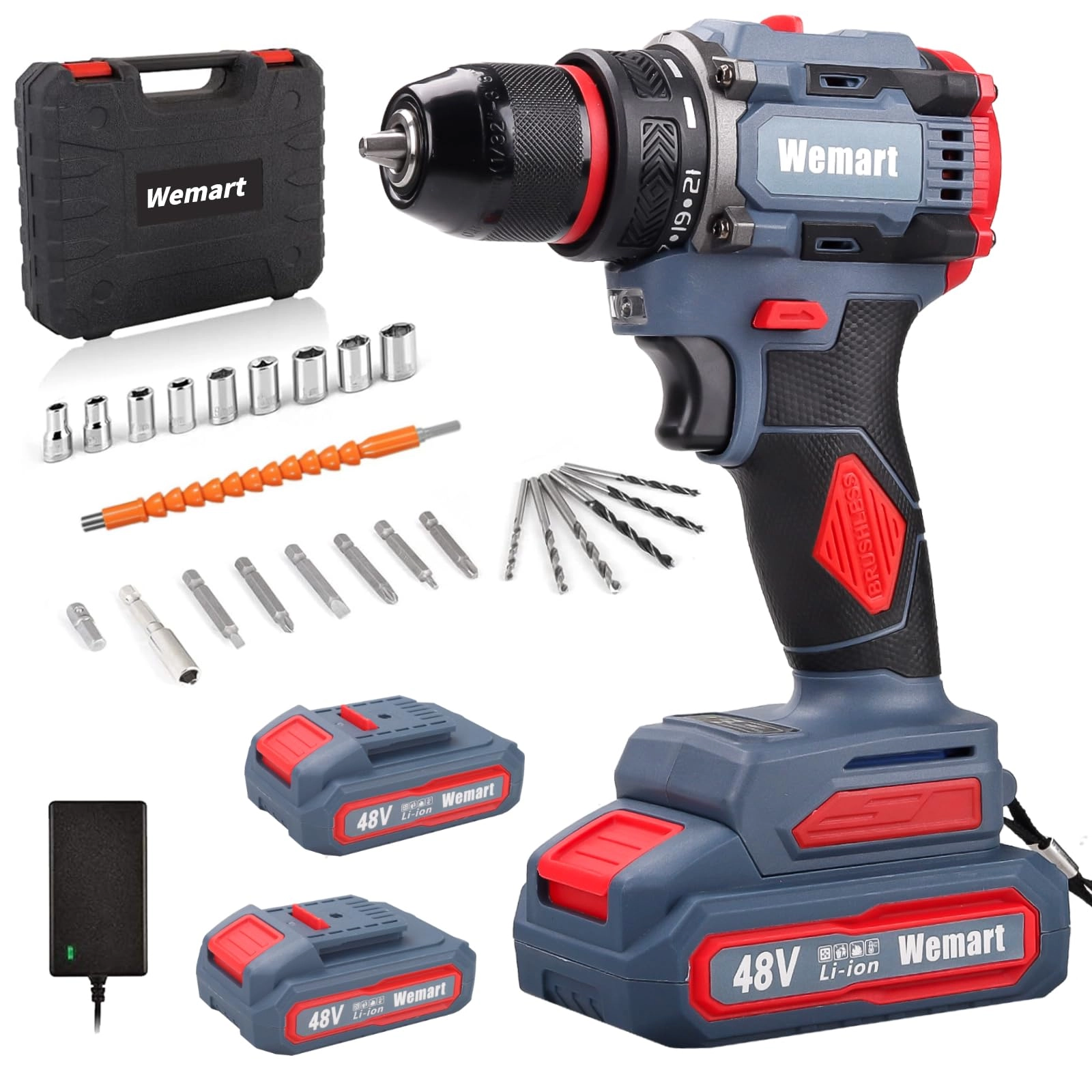 Cordless Drill Set - 1.5 Amp Hours