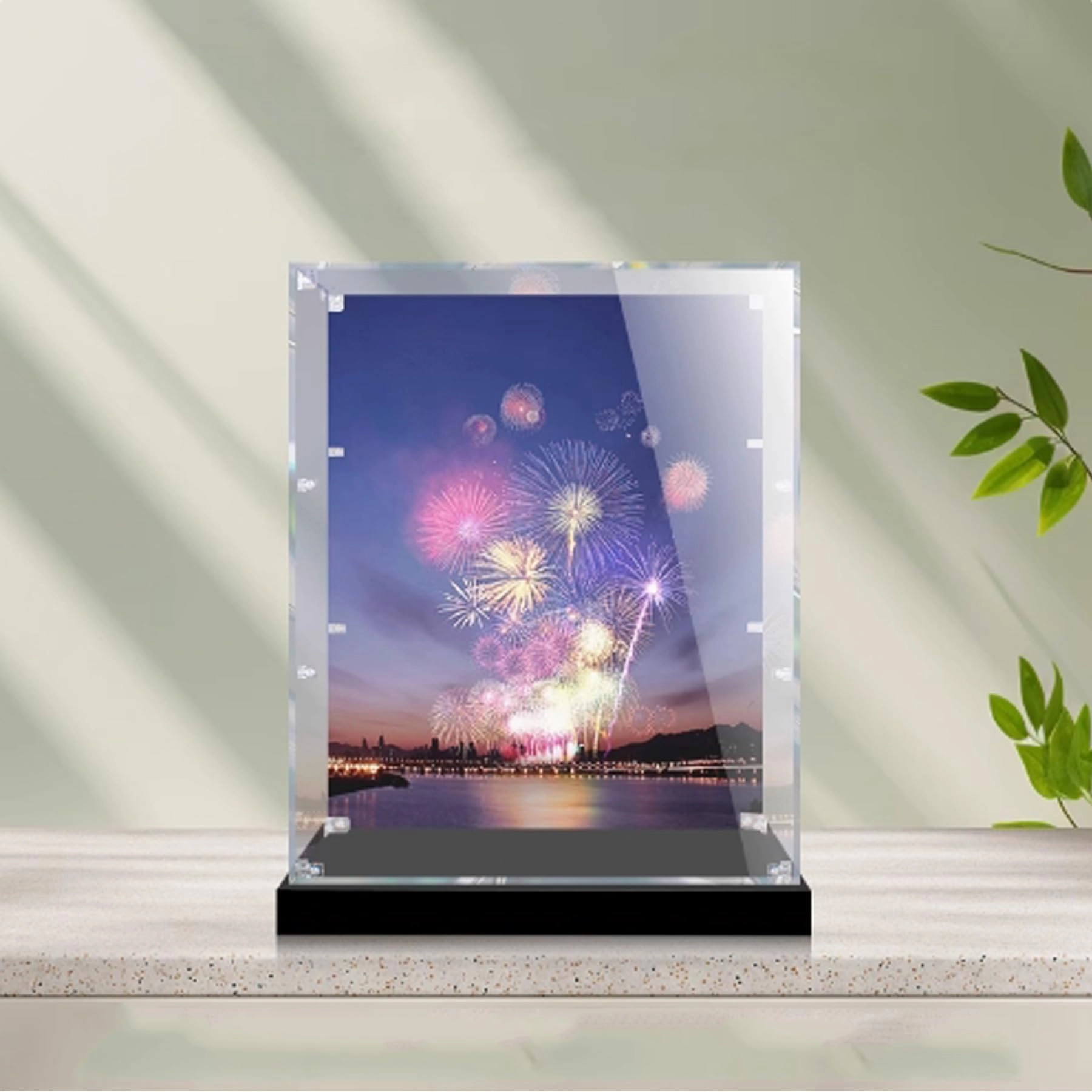 FEIRUBO Acrylic Display Box - Compatible with 71040 Castle 54 x 54 x 80 cm