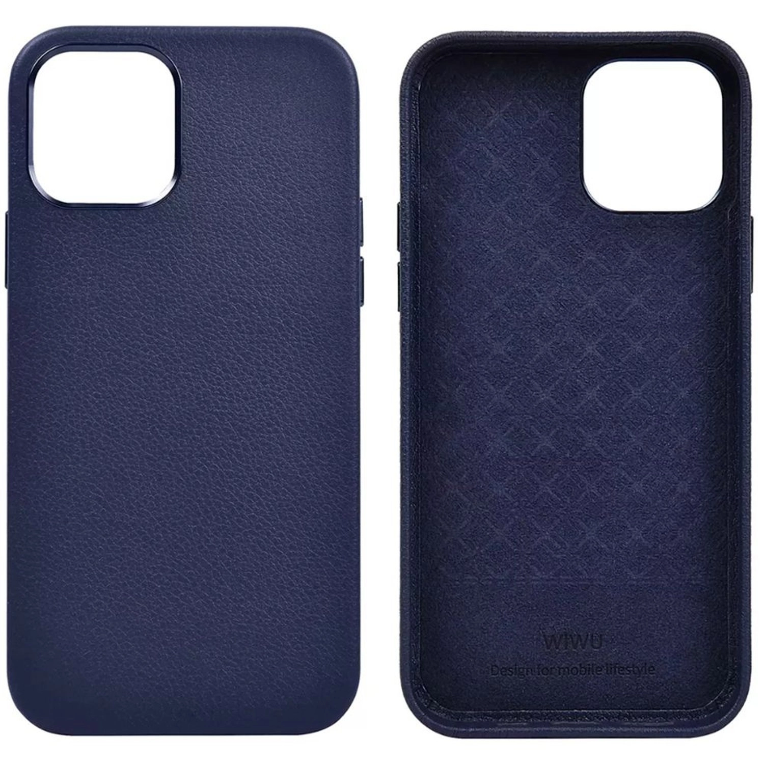 Calfskin Genuine Leather Case for iPhone 13 Pro