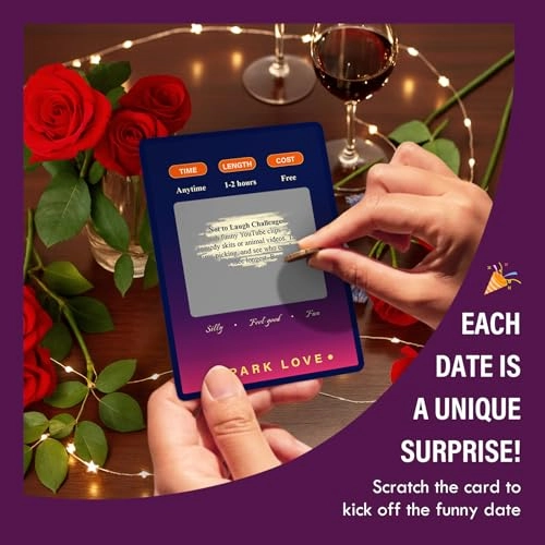 Fun & Romantic Date Ideas Scratch Off Cards - Adult