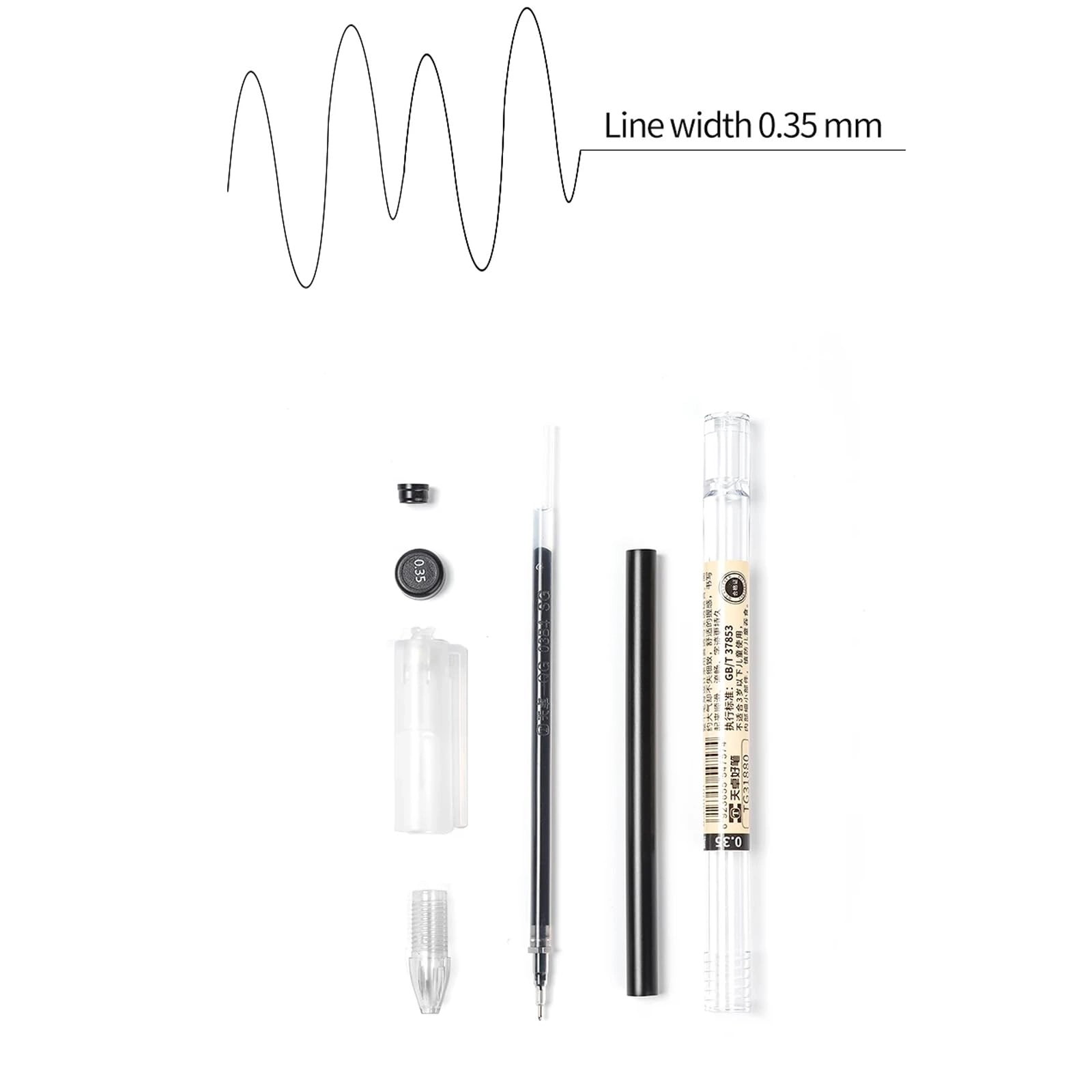 Gel Ink - 12.0 Count 0.35 Millimeters