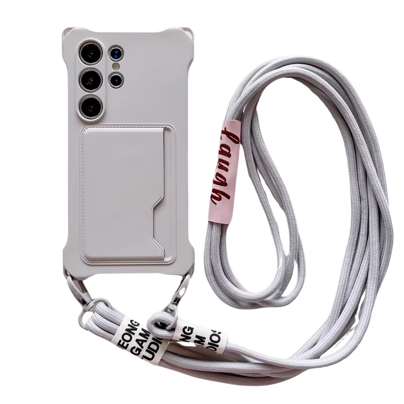 Miagon Crossbody Wallet Phone Case for Samsung Galaxy S22 Ultra