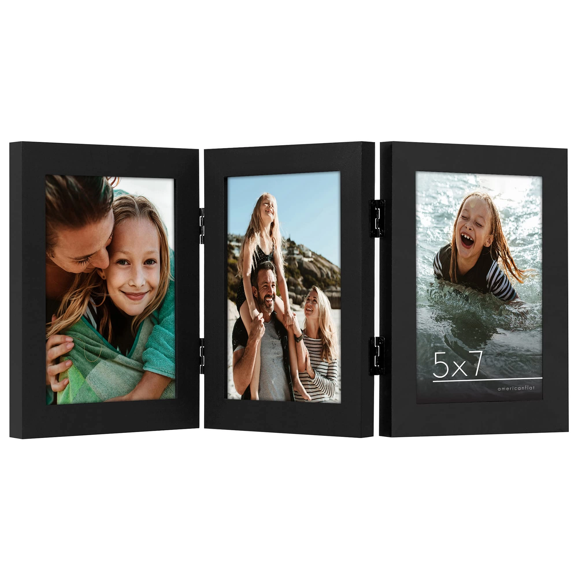 Hinged 3 Picture Frame - 5X7