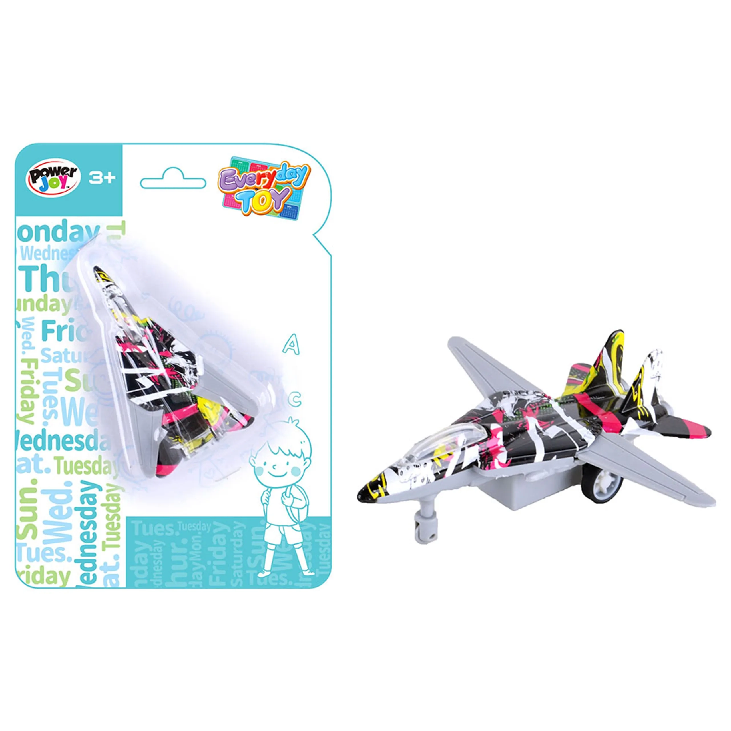 Everyday Pull Back Fighter Aircraft - 1pc