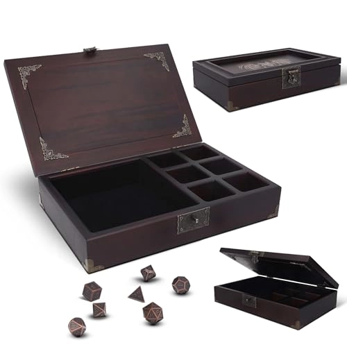 DT-5 - Dice tray 2 in 1 Black Wood