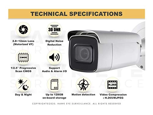 PoE Security IP Camera 4K