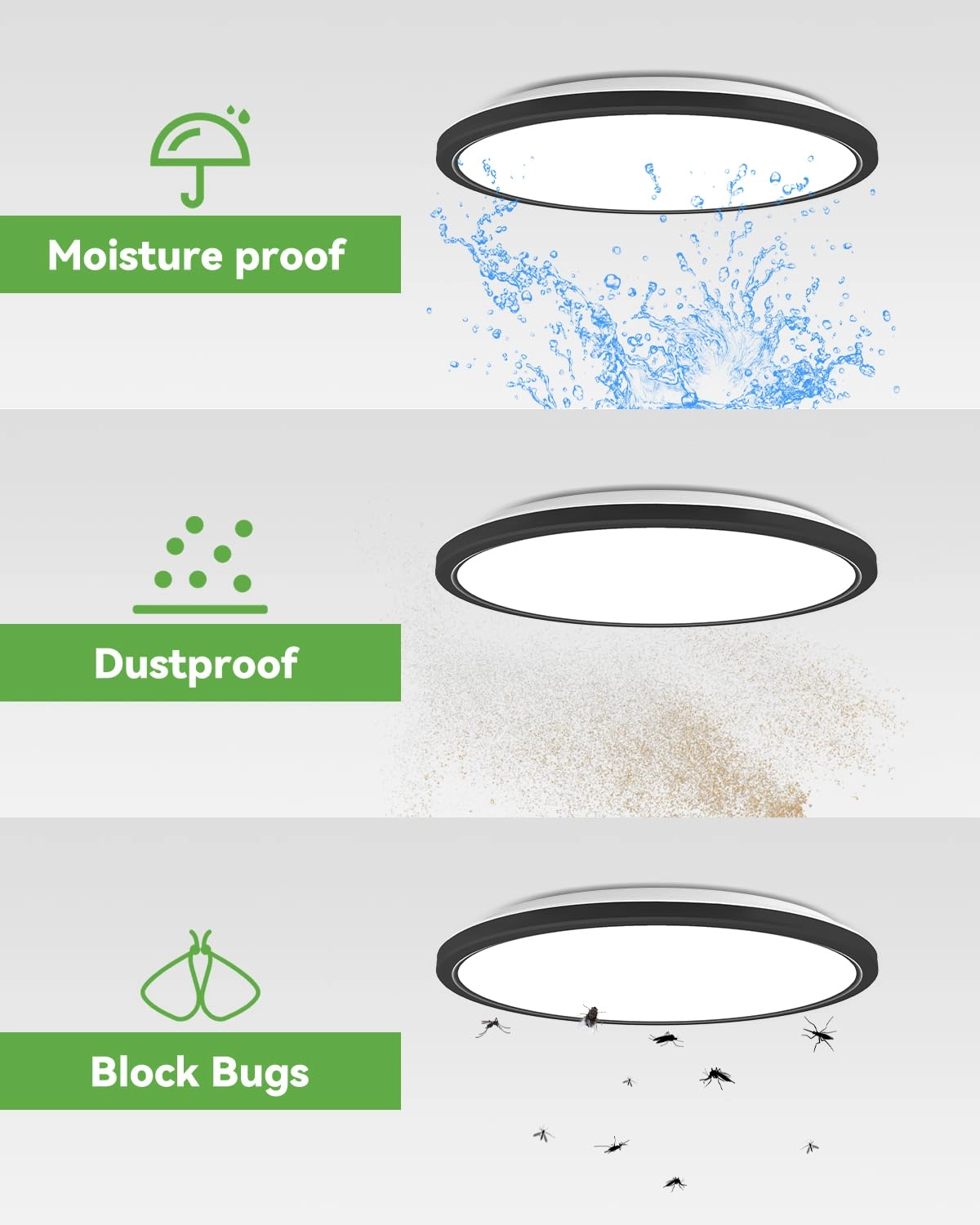 LED Ceiling Light - 3000K 4500K 6000K