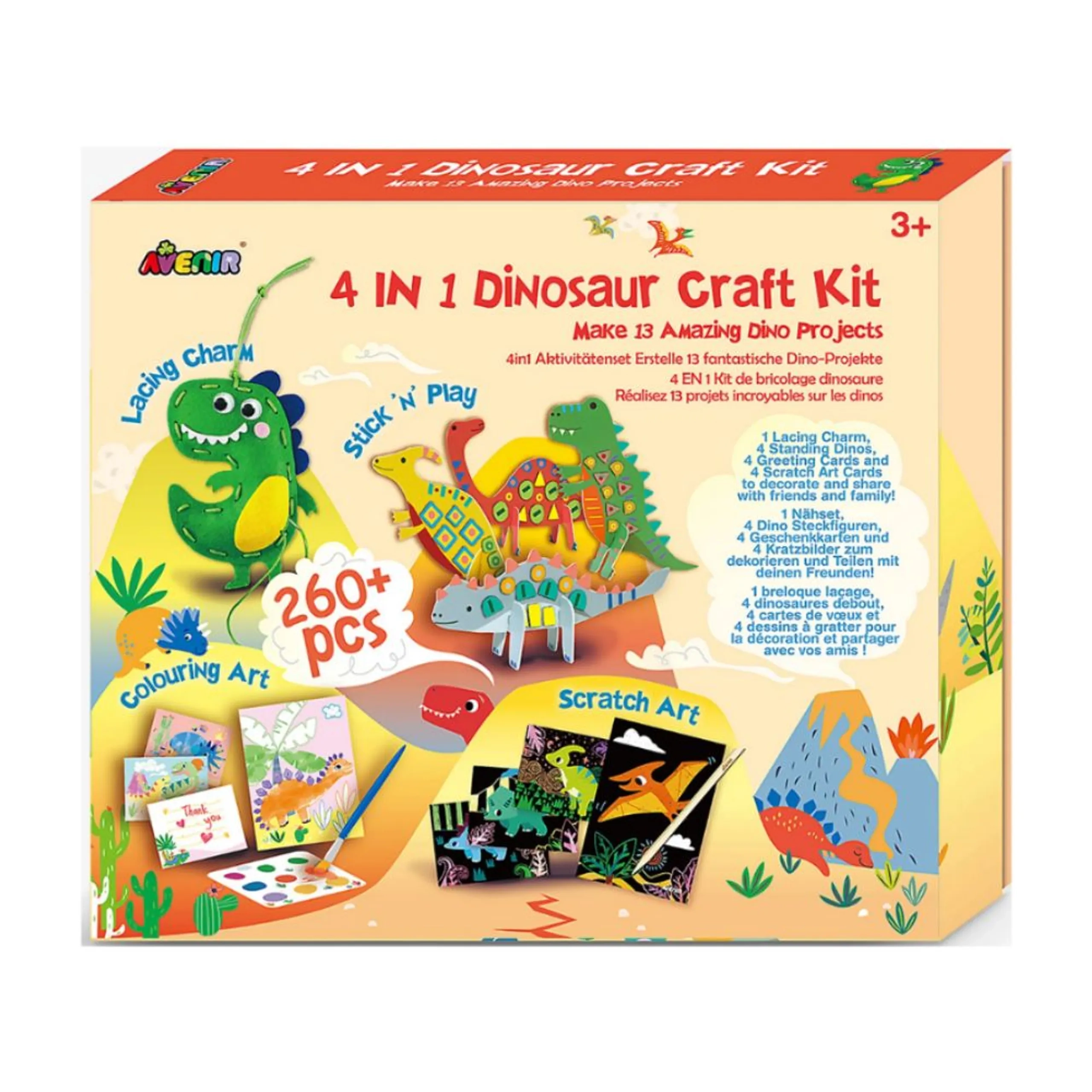 4-In-1 Dinosaur Craft Kit